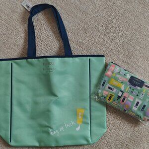 Kate Spade x Clinique Tote and Gift Bag Set NWT